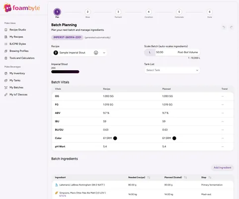 Batch Tracking Is Now Available in Foambyte’s Free Brewing Software Plan